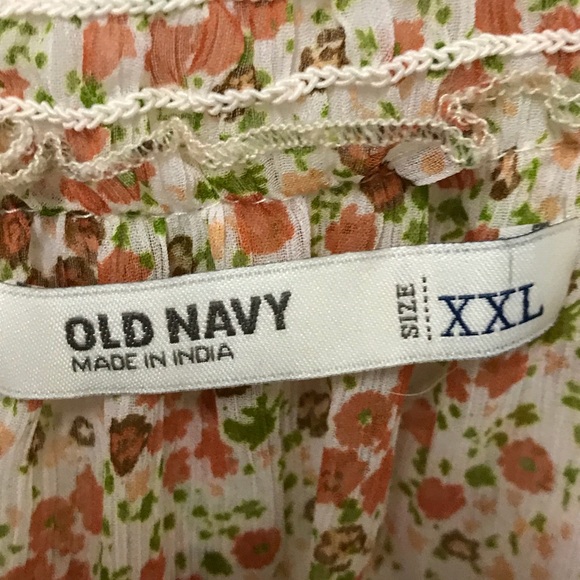 Old Navy Floral Top XXL - Picture 2 of 5